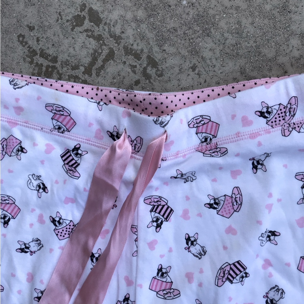Adorable Frenchie Print Knit Lounge Pants - Picture 3 of 4